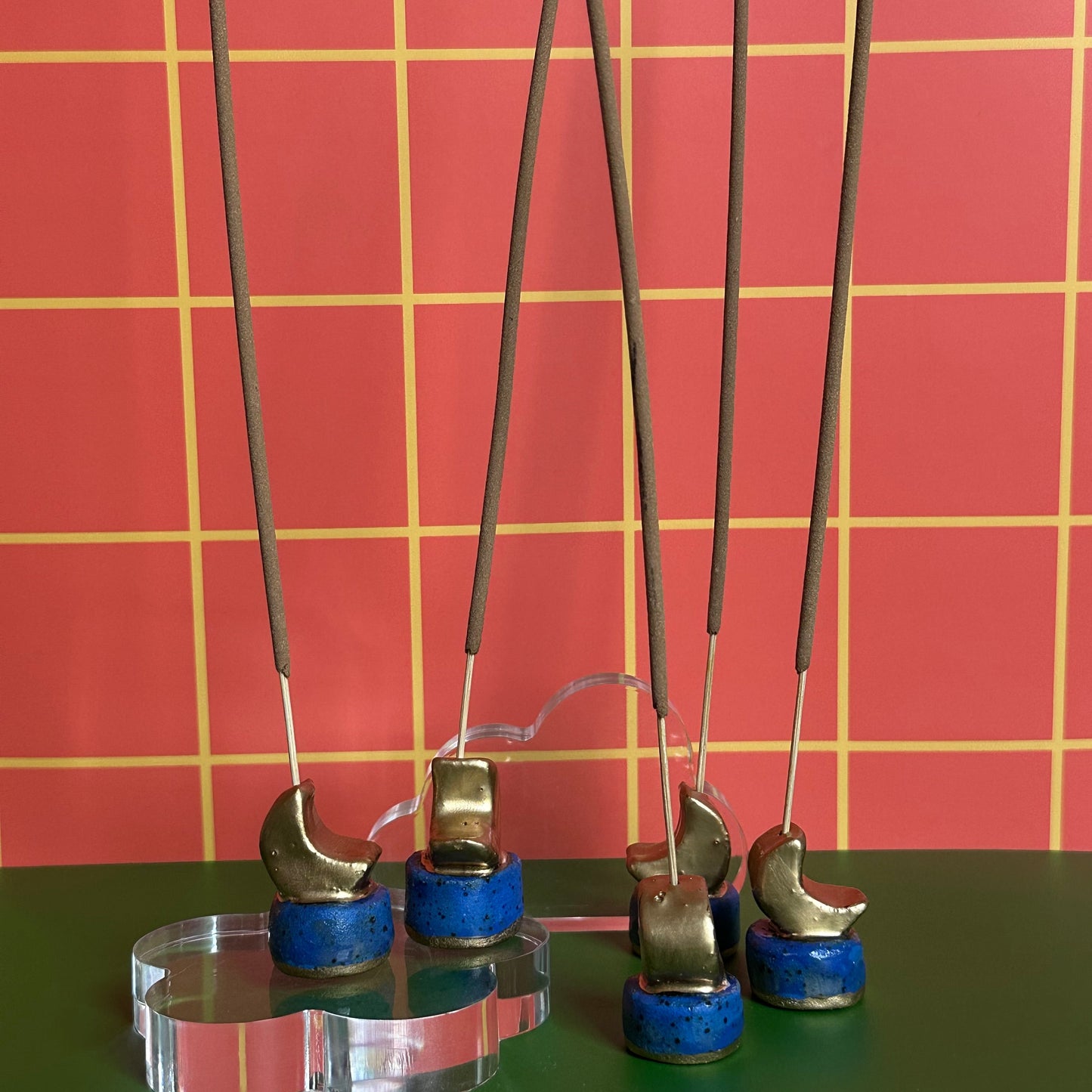 Mini Crescent Moon Incense Burners