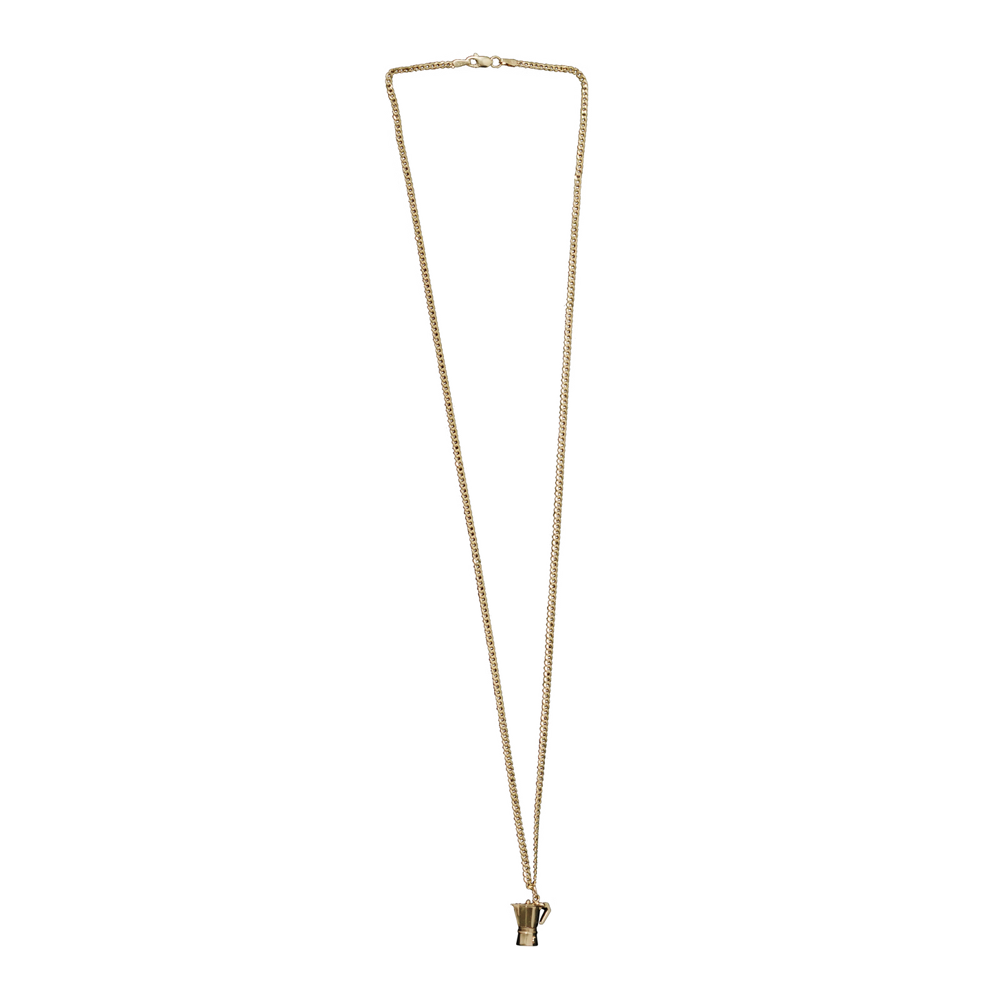 14K Gold Micro Coffee Maker Pendant