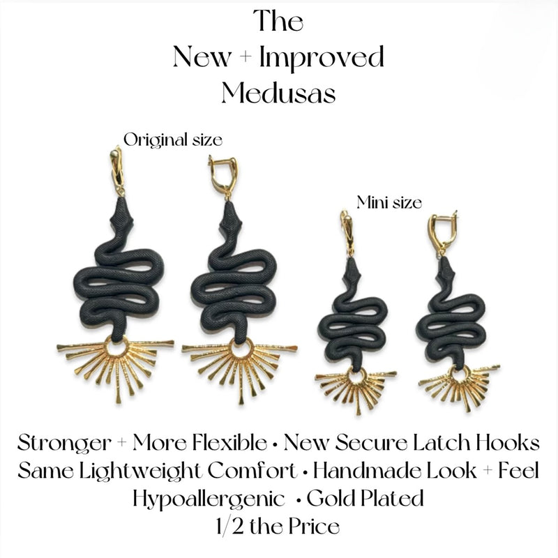The Medusa Earrings (Mini size) NEW + IMPROVED
