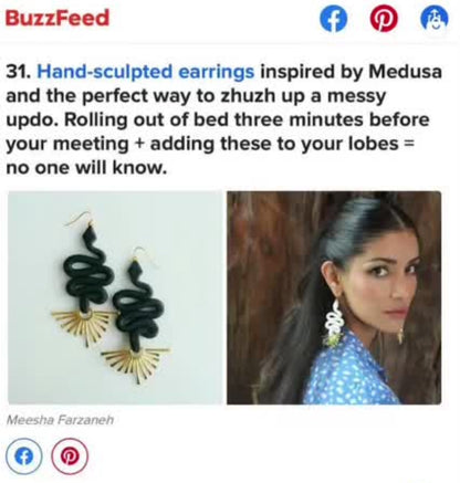 The Medusa Earrings (20% off for LOVE MONTH!)