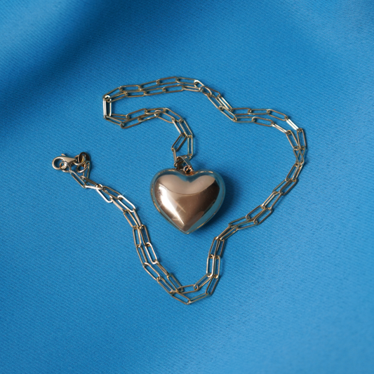 100% 14K Gold Love You A Latte Necklace