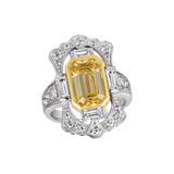 Gatsby Canary Ring  (Lab-grown)