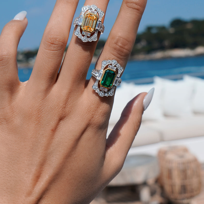 Gatsby Ring - Emerald
