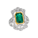 Gatsby Ring - Emerald